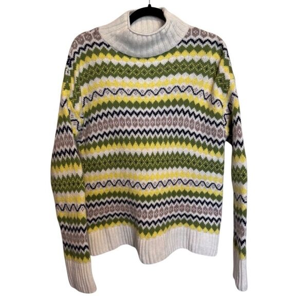 Barbour Women’s Barbour Holkham Knit Wool Blend Turtleneck Sweater Size US 4 - Picture 2 of 13